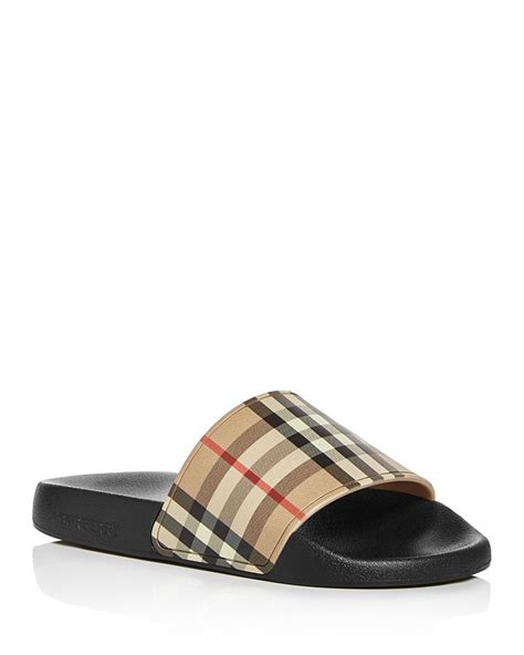 burberry slides woman|burberry women's thongs flip flops.